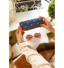 Load image into Gallery viewer, Blue Heart Sunglass Case
