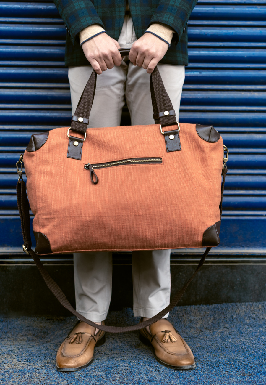 Safarnama Rust Orange Duffle Bag