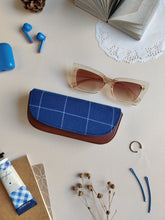Load image into Gallery viewer, Blue Checks Eyewear Case
