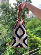 Load image into Gallery viewer, Monochrome Lush Hand Painted Bag
